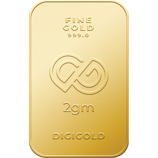 DG 2 Gram Gold Coin 24k (99.9%)